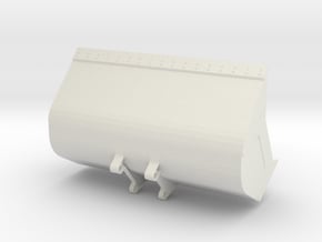 L585 Teethless bucket v2.1 in White Natural Versatile Plastic