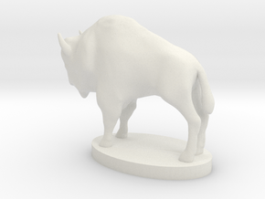 Buffalo Nickel statue - 1" = 16' in White Natural Versatile Plastic