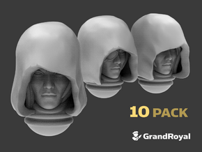 10x Base :C1 Hooded Barefaced Females in Tan Fine Detail Plastic