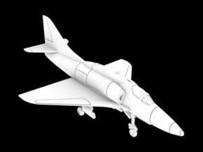 1:200 Scale A-4F Skyhawk (No Fuel Rod) in White Natural Versatile Plastic