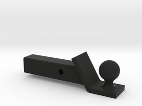 Axial SCX6 trailer hitch tow ball mount in Black Smooth PA12
