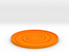 Spiral Coaster in Orange Processed Versatile Plastic