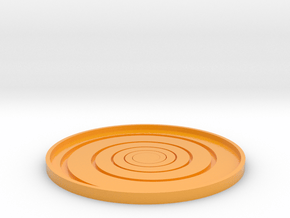 Spiral Coaster in Glossy Full Color Sandstone