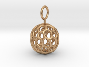pendant_interlock_1 in Natural Bronze (Interlocking Parts)