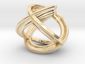 Henneberg's surface curve [pendant] in 14K Yellow Gold
