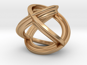 Henneberg's surface curve [pendant] in Polished Bronze