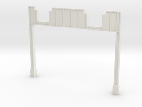 NYC Subway Highline Tower Offset N scale in White Natural Versatile Plastic