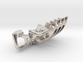 KR Rey Scavenger - Master Chassis Part5 in Rhodium Plated Brass