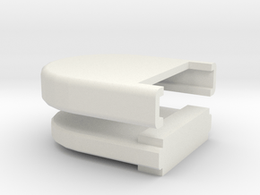 Rounded Box 2 in White Natural Versatile Plastic
