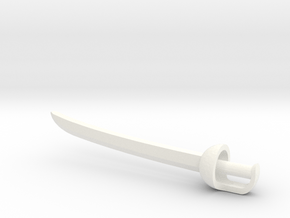 Cutlass pirate sword for ModiBot in White Smooth Versatile Plastic