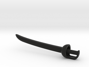 Cutlass pirate sword for ModiBot in Black Smooth Versatile Plastic