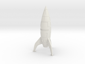 RocketShip-01-1-2 in White Natural Versatile Plastic
