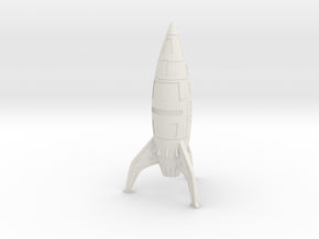 RocketShip-01-1-3 in White Natural Versatile Plastic