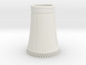 Nuclear Cooling Tower 1/1000 in White Natural Versatile Plastic