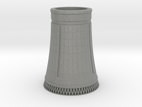 Nuclear Cooling Tower 1/1000 in Gray PA12