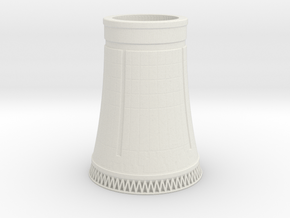 Nuclear Cooling Tower 1/1200 in White Natural Versatile Plastic