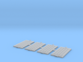 Outrigger pads 1 x 1,96m (4x) in Smooth Fine Detail Plastic