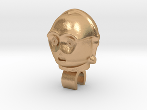 3po Droid Head in Natural Bronze