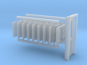 'S Scale'  -  Shed - Windows and Door in Smooth Fine Detail Plastic