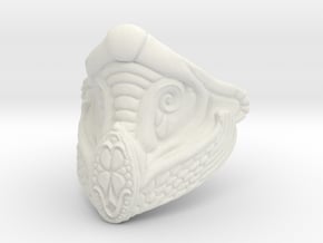 Fantasy Persian Warrior Kneepad in White Natural Versatile Plastic