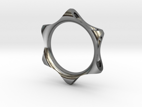 © ABCDRINGS H-TUBE RING D17,5 in Polished Silver
