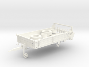1/32 3t mestverspreider tbv tractor. (5 parts) in White Processed Versatile Plastic