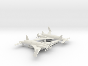 Beechcraft 2000 Starship in White Natural Versatile Plastic: 6mm