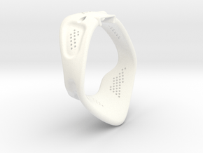 X3S Ring 60mm  in White Smooth Versatile Plastic