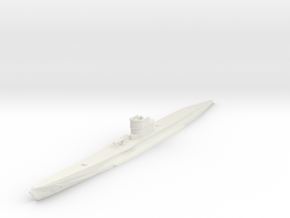 Type VII U-boat waterline in White Natural Versatile Plastic: 6mm