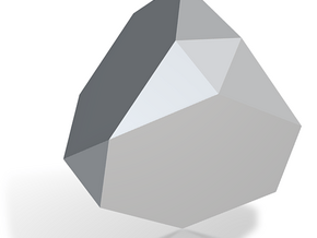 01. Rectified Truncated Tetrahedron - 10mm in Tan Fine Detail Plastic