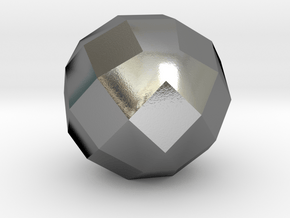 04. Rectified Rhombicuboctahedron - 10mm in Polished Silver
