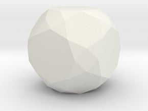 06. Rectified Truncated Cuboctahedron - 1in in White Natural Versatile Plastic