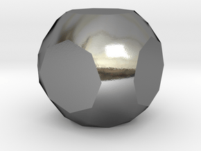 06. Rectified Truncated Cuboctahedron - 10mm in Polished Silver