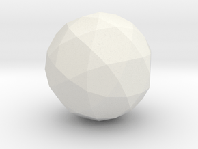 07. Rectified Truncated Icosahedron - 1in in White Natural Versatile Plastic