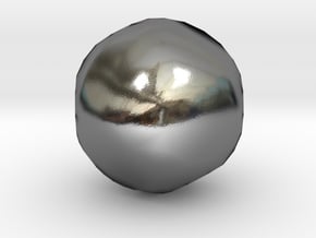 11. Rectified Truncated Icosidodecahedron - 10mm in Polished Silver