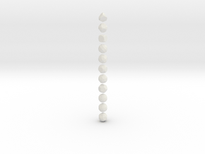 26. Rectified Archimedean Solids - 1in in White Natural Versatile Plastic