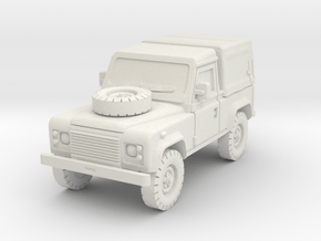 Defender 90 (covered) 1/87 in White Natural Versatile Plastic