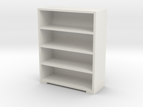 Bookshelf (9.3x7.5x3) 1/24 in White Natural Versatile Plastic