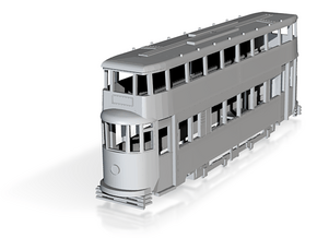o-148fs-feltham-tram in Tan Fine Detail Plastic