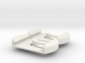 Seat Glides Set for VW MK1 Tombstone Style in White Natural Versatile Plastic