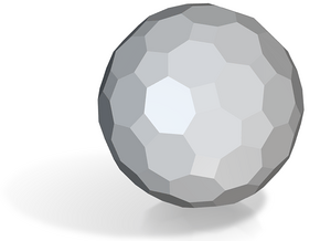 01. Truncated Deltoidal Hexecontahedron - 1in in Tan Fine Detail Plastic