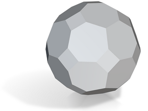 02. Truncated Deltoidal Icositetrahedron - 1in in Tan Fine Detail Plastic