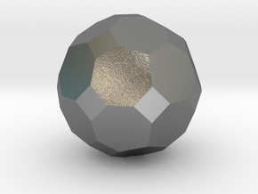 02. Truncated Deltoidal Icositetrahedron - 10mm in Polished Silver