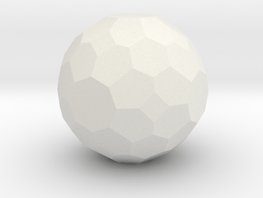 03. Truncated Disdyakis Dodecahedron - 1in in White Natural Versatile Plastic