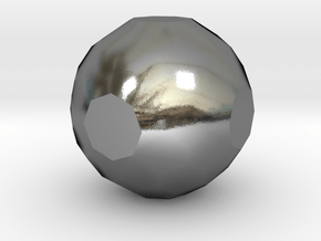 03. Truncated Disdyakis Dodecahedron - 10mm in Polished Silver