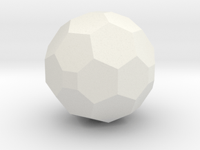 07. Truncated Tetrakis Hexahedron Pattern 1 - 1in in White Natural Versatile Plastic