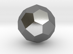 08. Truncated Tetrakis Hexahedron Pattern 2 - 10mm in Polished Silver