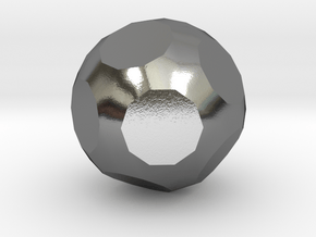 09. Truncated Triakis Icosahedron - 10mm in Polished Silver