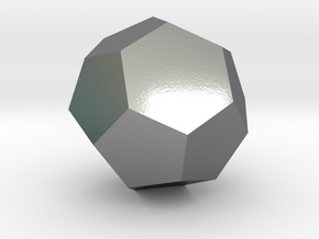 11. Truncated Triakis Tetrahedron - 10mm in Polished Silver