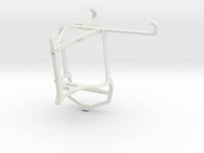 Controller mount for PS4 & vivo Y21a - Top in White Natural Versatile Plastic